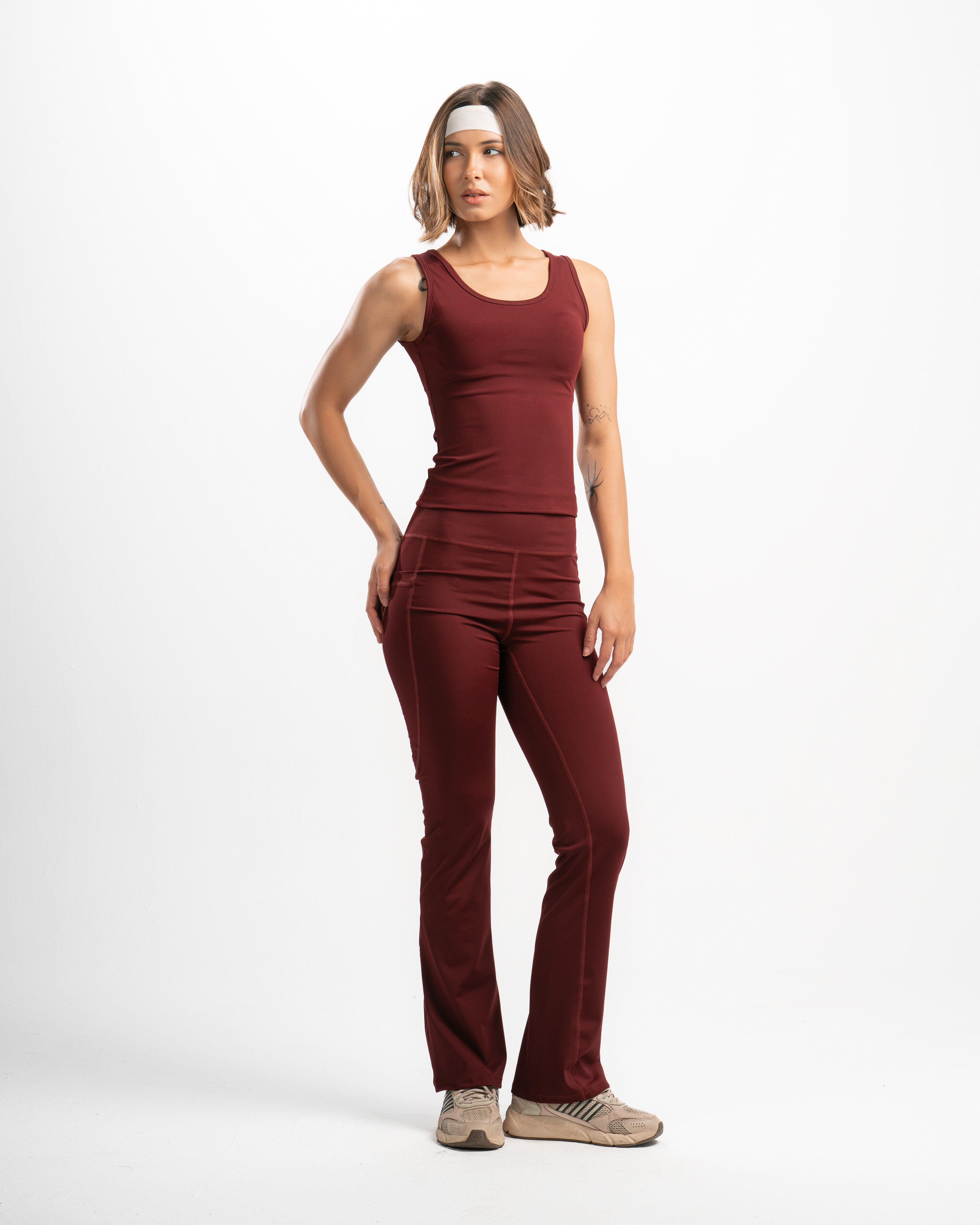 Pocketed Flared Leggings
