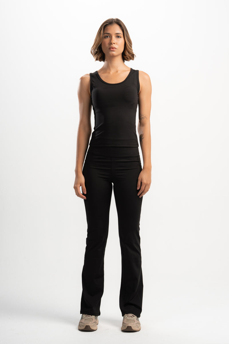 Pocketed Flared Leggings