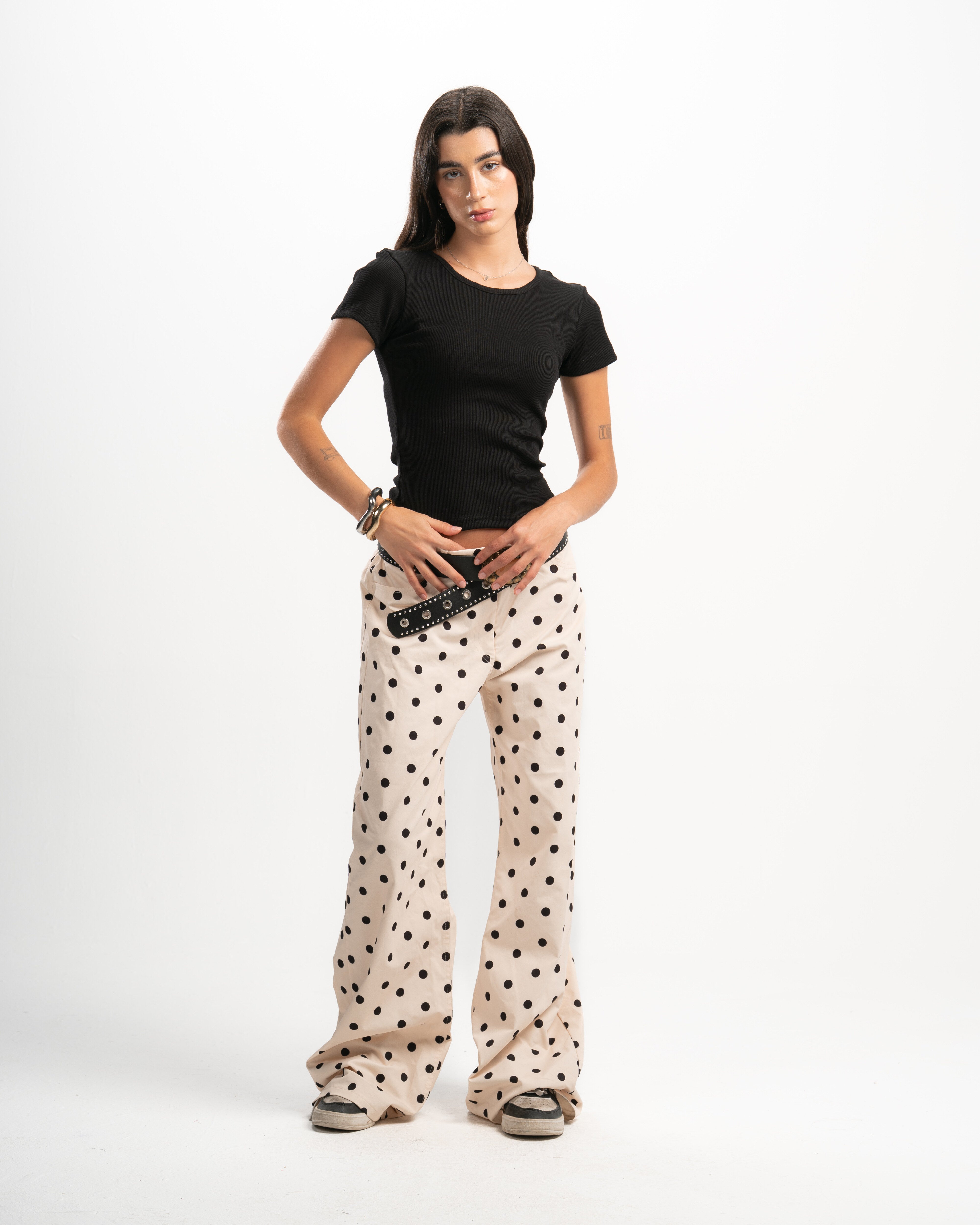 Ribbed Round Neck Short Sleeve Top