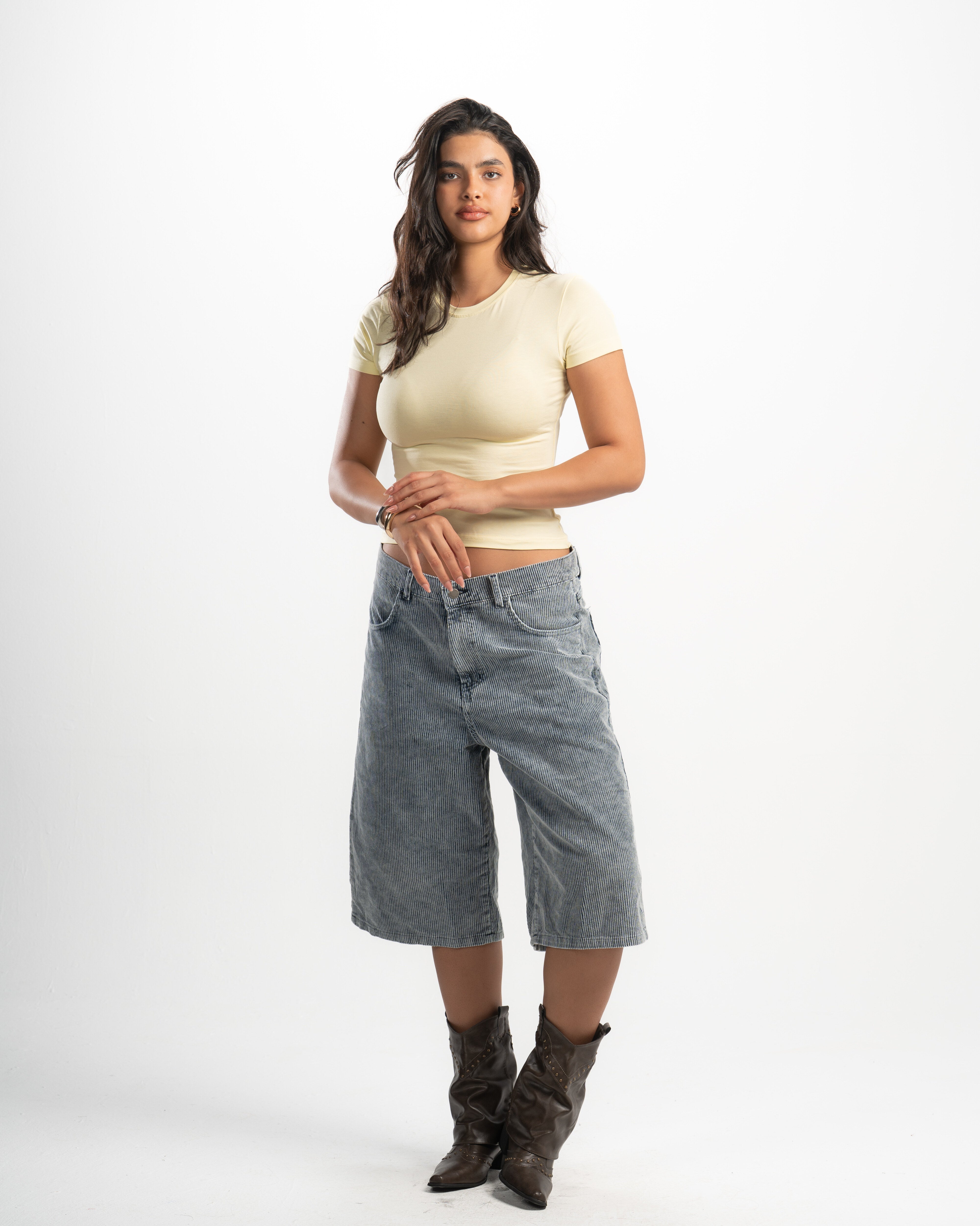 Cotton Round Neck Short Sleeve Top
